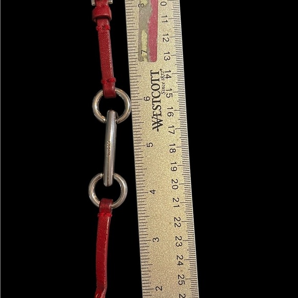Red Prada Horsebit Bracelet - Picture 4 of 5